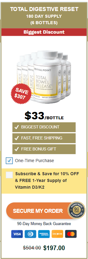 Total Bowel Release 6 bottle
